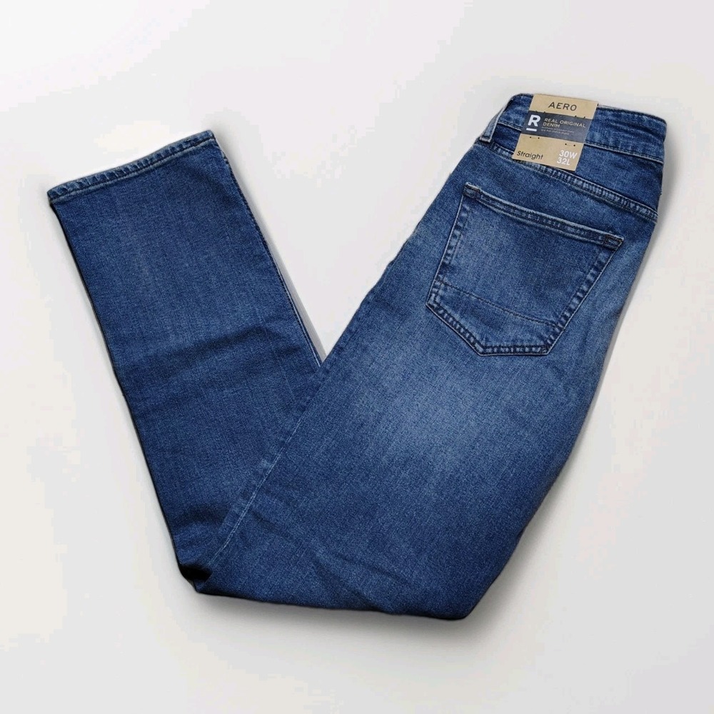 Aeropostale AERO Real Original Straight Leg Jeans Men's Size 30x32 Distressed
